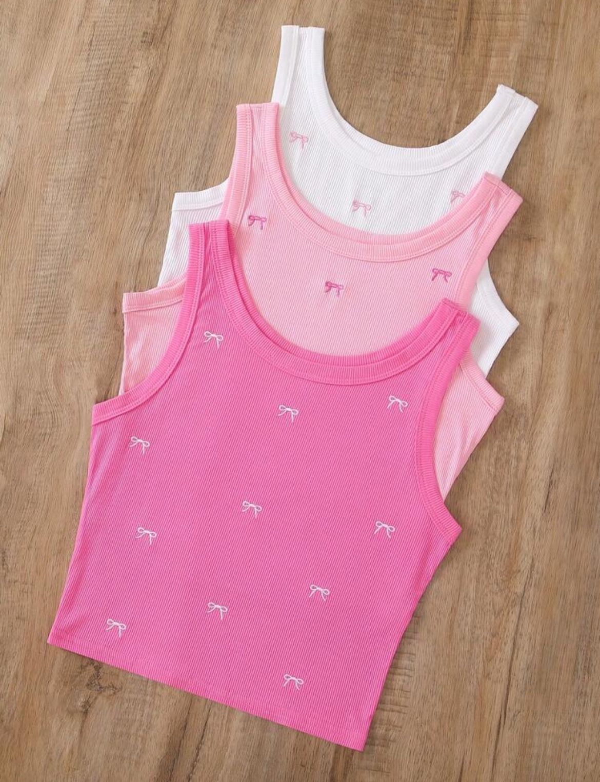 Bow Tank Top (3 pcs)