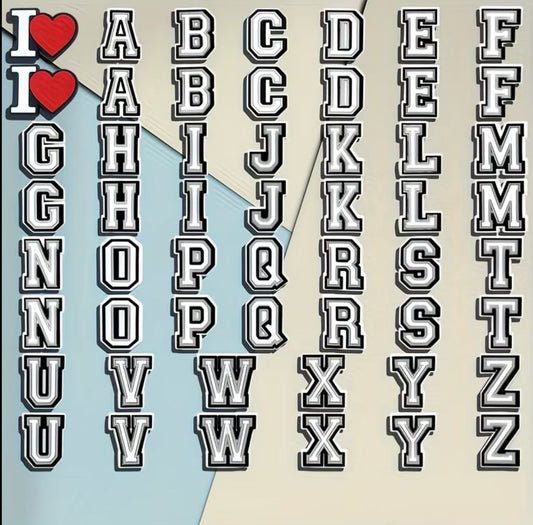 CROCS LETTER & NUMBER CHARMS