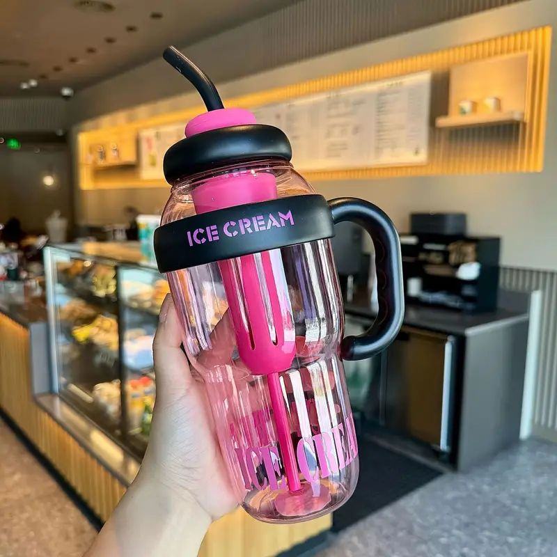 40oz Drinking Cup With Straw Cover