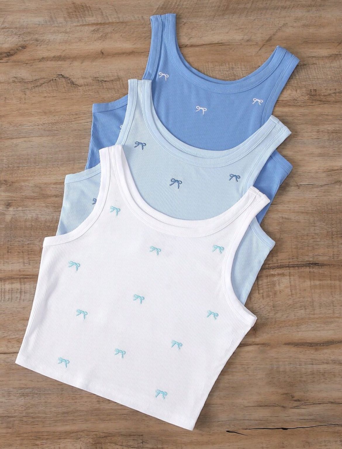 Bow Tank Top (3 pcs)