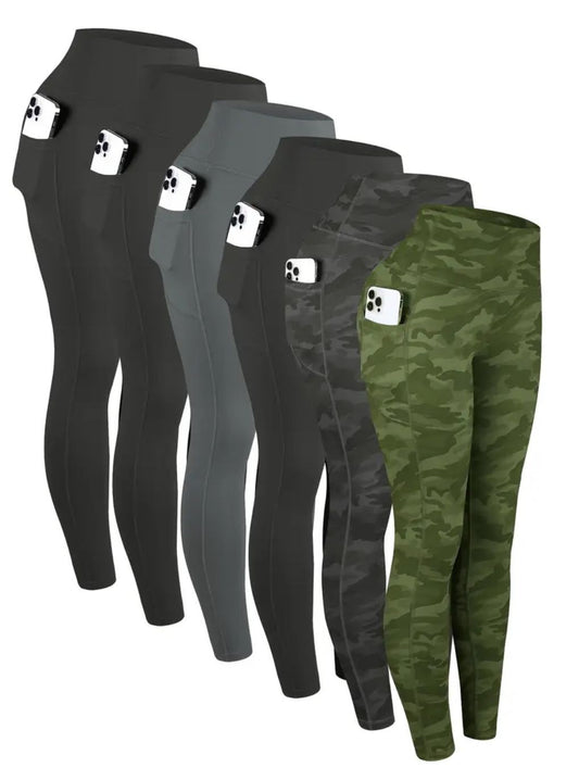 Leggings With Side Pockets     (6 Pack)