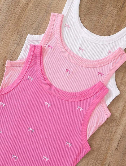 Bow Tank Top (3 pcs)